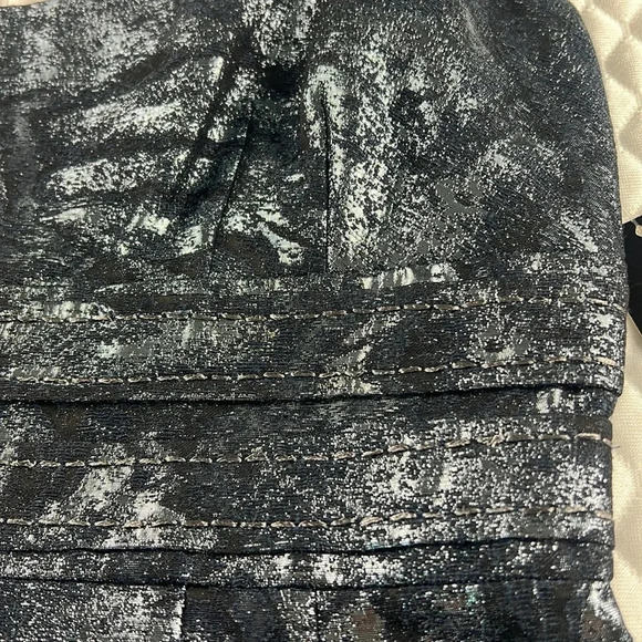 Carmen Marc Valvo Collection Wool Blend Sleeveless Metallic Jacquard Dress 6 NWT - Picture 4 of 14